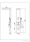 AREZZO design COLUMBIA zuhanypanel, matt fekete AR-9137B