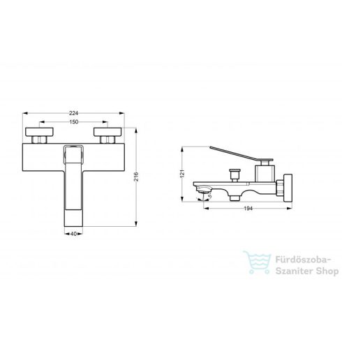 AREZZO design ROCKFIELD kádtöltő, matt fekete AR-9904BL