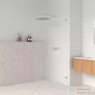 Arezzo Design CLEAR 100x200 cm-es zuhanyfal bordázott biztonsági üvegből, rögzítő profil nélkül, AR-AS2100200