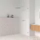 Arezzo Design CLEAR 100x200 cm-es zuhanyfal bordázott biztonsági üvegből, rögzítő profil nélkül, AR-AS2100200