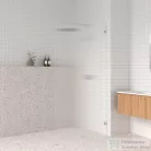 Arezzo Design CLEAR 100x200 cm-es zuhanyfal bordázott biztonsági üvegből, rögzítő profil nélkül, AR-AS2100200