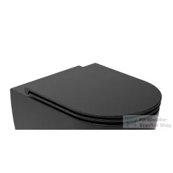   AREZZO design ARIZONA Slim Soft Close lecsapódásgátlós WC tető FEKETE AR-ASCSLIMB