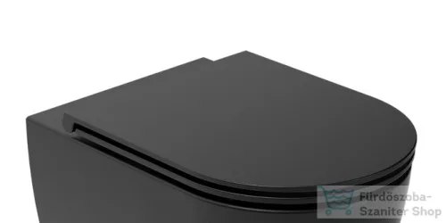 AREZZO design ARIZONA Slim Soft Close lecsapódásgátlós WC tető FEKETE AR-ASCSLIMB