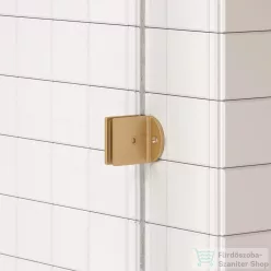  Arezzo Design CLEAR walk-in profil szett zuhanyfalhoz, szálcsiszolt arany AR-ASPRBG