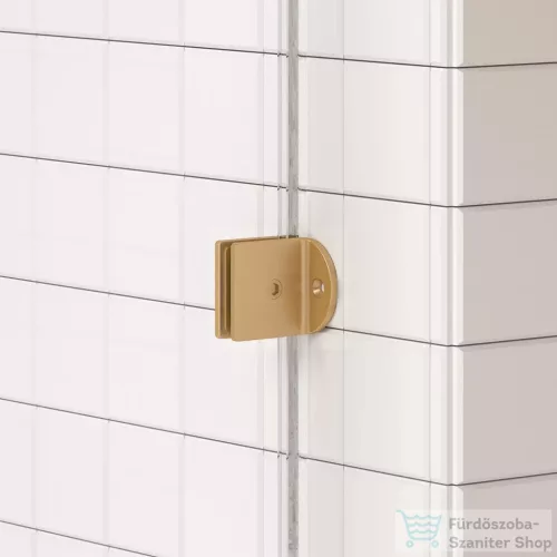 Arezzo Design CLEAR walk-in profil szett zuhanyfalhoz, szálcsiszolt arany AR-ASPRBG