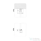 Arezzo Design CLEAR walk-in profil szett zuhanyfalhoz, szálcsiszolt arany AR-ASPRBG