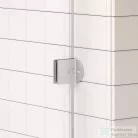 Arezzo Design CLEAR walk-in profil szett zuhanyfalhoz, szálcsiszolt nikkel AR-ASPRBN