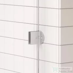   Arezzo Design CLEAR walk-in profil szett zuhanyfalhoz, szálcsiszolt nikkel AR-ASPRBN