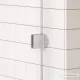 Arezzo Design CLEAR walk-in profil szett zuhanyfalhoz, szálcsiszolt nikkel AR-ASPRBN