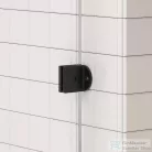 Arezzo Design CLEAR walk-in profil szett zuhanyfalhoz, matt fekete AR-ASPRMB