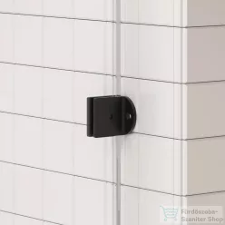   Arezzo Design CLEAR walk-in profil szett zuhanyfalhoz, matt fekete AR-ASPRMB