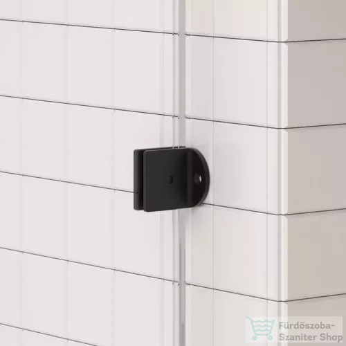 Arezzo Design CLEAR walk-in profil szett zuhanyfalhoz, matt fekete AR-ASPRMB