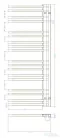 BEMUTATÓTERMI AREZZO design BLACKLINE 1200x502 törölközőszárító radiátor, matt fekete AR-BL12050