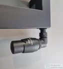AREZZO design CORNERPEX termosztátos radiátor szelep, fekete, jobb AR-CORNERPEX-B-R