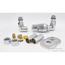   AREZZO design CORNERPEX termosztátos radiátor szelep, króm, jobb AR-CORNERPEX-CR-R