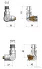 AREZZO design CORNERPEX termosztátos radiátor szelep, króm, jobb AR-CORNERPEX-CR-R