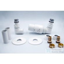   AREZZO design CORNERPEX termosztátos radiátor szelep, fehér, jobb AR-CORNERPEX-W-R