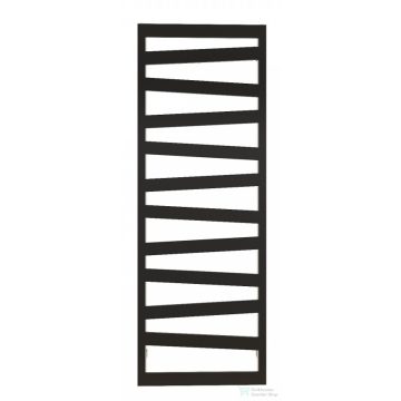   AREZZO design DIAGONAL BLACK 1200x500 törölközőszárító radiátor, matt fekete AR-DB12050