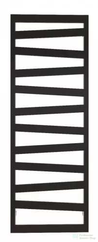 AREZZO design DIAGONAL BLACK 1200x500 törölközőszárító radiátor, matt fekete AR-DB12050