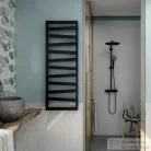 AREZZO design DIAGONAL BLACK 1200x500 törölközőszárító radiátor, matt fekete AR-DB12050