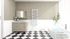 AREZZO design DIAGONAL WHITE 1200x500 törölközőszárító radiátor, fehér AR-DW12050