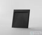 AREZZO design STONE pala hatású öntött márvány zuhanytálca, 90x90 cm-es, fekete AR-DYT099LB