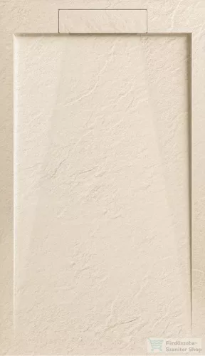 AREZZO design STONE pala hatású öntött márvány zuhanytálca, 120x90 cm-es, beige  AR-DYT129LBG