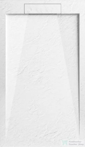 AREZZO design STONE pala hatású öntött márvány zuhanytálca, 120x90 cm-es, fehér AR-DYT129LW