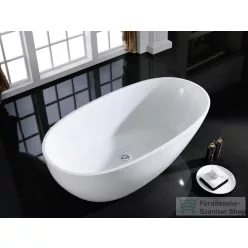   AREZZO design Silk 170x85 fényes fehér szabadon álló kád AR-GLOW170