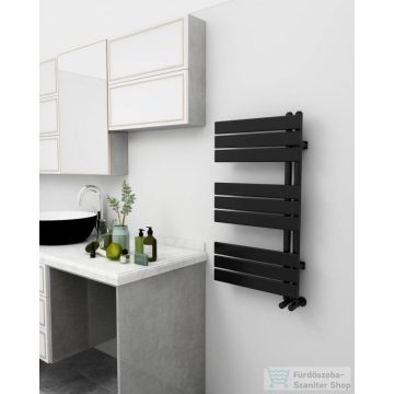   AREZZO design HORIZONT BLACK 900x500 törölközőszárító radiátor, matt fekete AR-HB9050