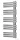 AREZZO design HORIZONT SLIM 1200x500 törölközőszárítós radiátor, gun metal AR-HS12050GM