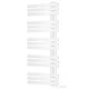 AREZZO design HORIZONT MATT WHITE SLIM 1200x500 törölközőszárítós radiátor AR-HS12050MW