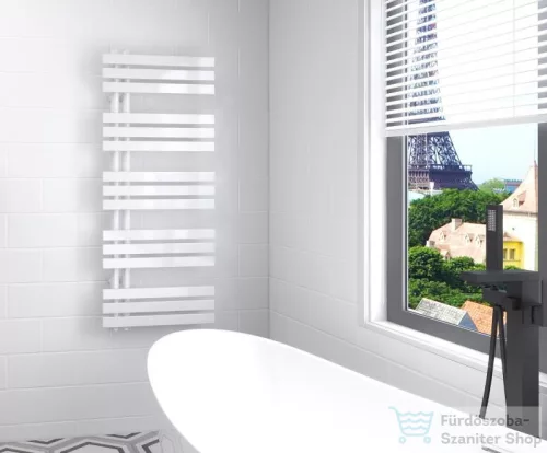 AREZZO design HORIZONT WHITE SLIM 1200x500 törölközőszárítós radiátor AR-HS12050W