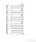 AREZZO design HORIZONT WHITE 1355x550 törölközőszárító radiátor, fehér AR-HW13555