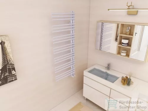 AREZZO design LINEAR WHITE 1200x500 törölközőszárító radiátor, fehér AR-LR12050W