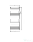 AREZZO design MOON CHROME 1190x500 törölközőszárító radiátor, króm AR-M12050CR