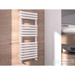   AREZZO design MOON WHITE 1190x500 törölközőszárító radiátor, fehér AR-M12050W
