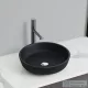 Arezzo design AVEX 42 cm-es pultra ültethető üveg mosdó, matt fekete AR-M333