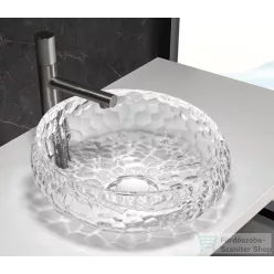 AREZZO design PRISMA üvegmosdó, 40 cm,  AR-M347CL
