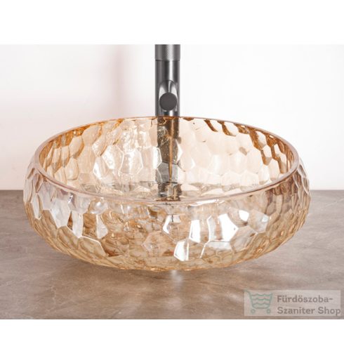 AREZZO design PRISMA ORA üvegmosdó, 40 cm, AR-M347O