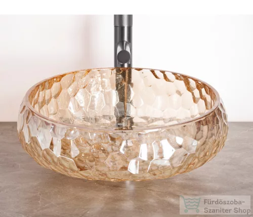AREZZO design PRISMA ORA üvegmosdó, 40 cm, AR-M347O