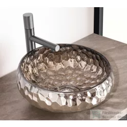 AREZZO design PRISMA PLATINO üvegmosdó, 40 cm, AR-M347P