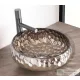AREZZO design PRISMA PLATINO üvegmosdó, 40 cm, AR-M347P
