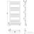 BEMUTATÓTERMI AREZZO design MINIMAL WHITE 1200x500 törölközőszárító radiátor, fehér AR-MW12050