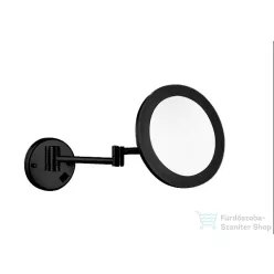   AREZZO design LED kozmetikai tükör kerek, 5x nagyítással, fekete AR-QL5011B