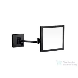   AREZZO design LED kozmetikai tükör szögletes, 5x nagyítással, fekete AR-QL5020B