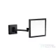 AREZZO design LED kozmetikai tükör szögletes, 5x nagyítással, fekete AR-QL5020B