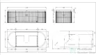 AREZZO design SELINA 120 cm-es, 2 ajtós, 1 fiókos alsószekrény Solid Surface mosdóval, természetes tölgy AR-S010120LO