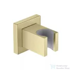 AREZZO design szögletes kézizuhany tartó, szálcsiszolt arany AR-SB01BG