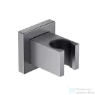 AREZZO design szögletes kézizuhany tartó, gun metal AR-SB01GM